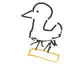 ゆうりくんに の絵: いんこ