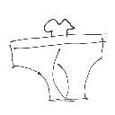 オーチ の絵: ぱんつ