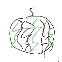 うんち の絵: すいか