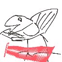 みねかすよしの の絵: からす