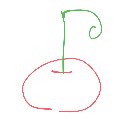 こうし の絵: りんご