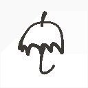 ひと の絵: かさ