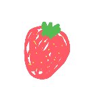 さら の絵: いちご