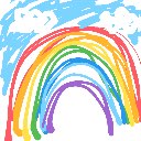 さら の絵: にじ