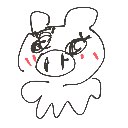 ? の絵: ぶた