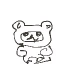一蘭 の絵: たぬき