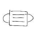 とり の絵: ますく