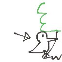 ななし の絵: きつつき
