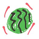 すみれ の絵: すいか