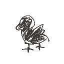 お、おう の絵: からす