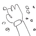 あお の絵: てぶくろ