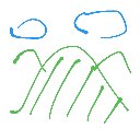 はち の絵: やま