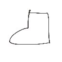 すー の絵: くつ