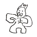 らき の絵: ごりら