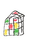やったー の絵: るーびっくきゅーぶ