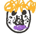 ヤッホ の絵: ぶす