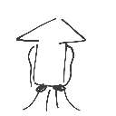 とり の絵: するめいか