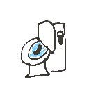 さぎり の絵: といれ