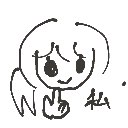 ここっち の絵: わたし