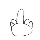 かか の絵: しねゆび