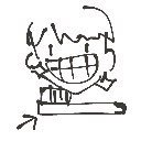 😺 の絵: はぶらし