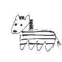 ガミの手下 の絵: しまうま
