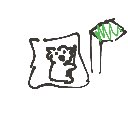 😺 の絵: こあらのまーち