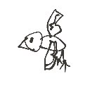 てん の絵: とり