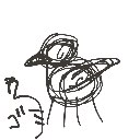 さーびんご の絵: からす