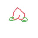 かり の絵: もも