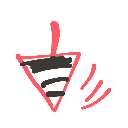 いなさく の絵: こま