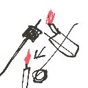 うんこ💩 の絵: ろうそく