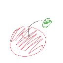 煌生 の絵: りんご