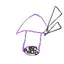 ねこ の絵: いかめし