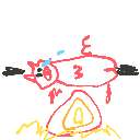 いけちゃん の絵: ぶたのまるやき