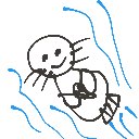 さほ の絵: らっこ