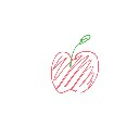 らん の絵: りんご