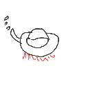 天才だと思ってた の絵: やかんでおちゃをわかしている