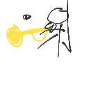 ひびき の絵: らっぱ