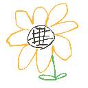 おぎたことは の絵: ひまわり