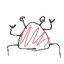 ことちゃ の絵: かに