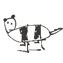 つん の絵: しまうま