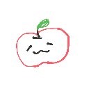 しゅがちゃん の絵: りんご