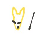 ゆうが の絵: きつね