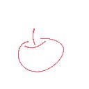 あっちゃん の絵: りんご