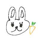 みう の絵: うさぎ