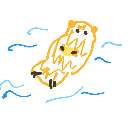 ゆき の絵: らっこ
