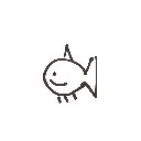 ゆうたん の絵: さかな