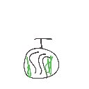 ゆうたん の絵: すいか