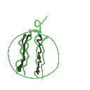 にゃんこ の絵: すいか